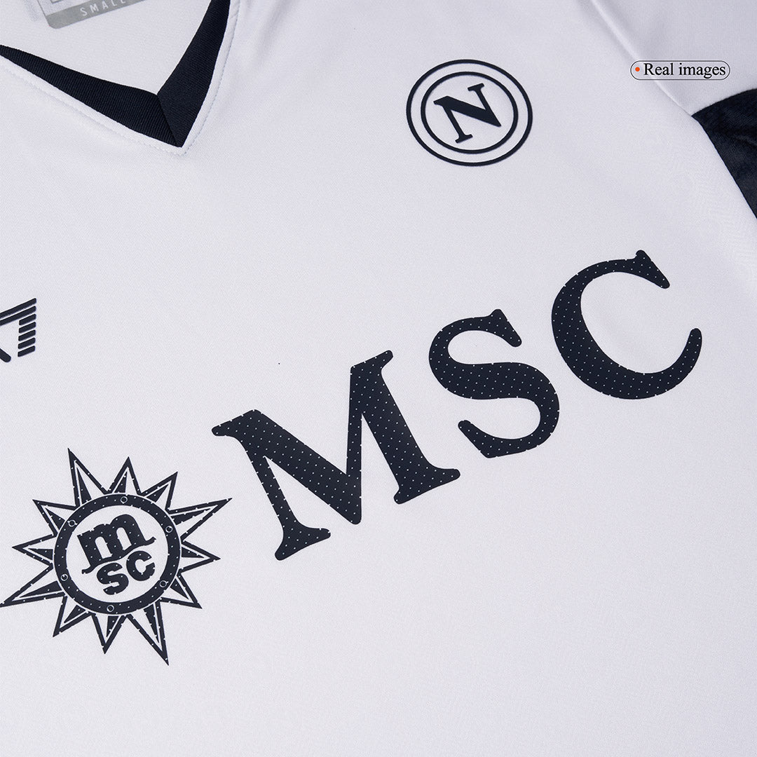 Camiseta de fútbol visitante auténtica del Napoli LUKAKU #11 2024/25