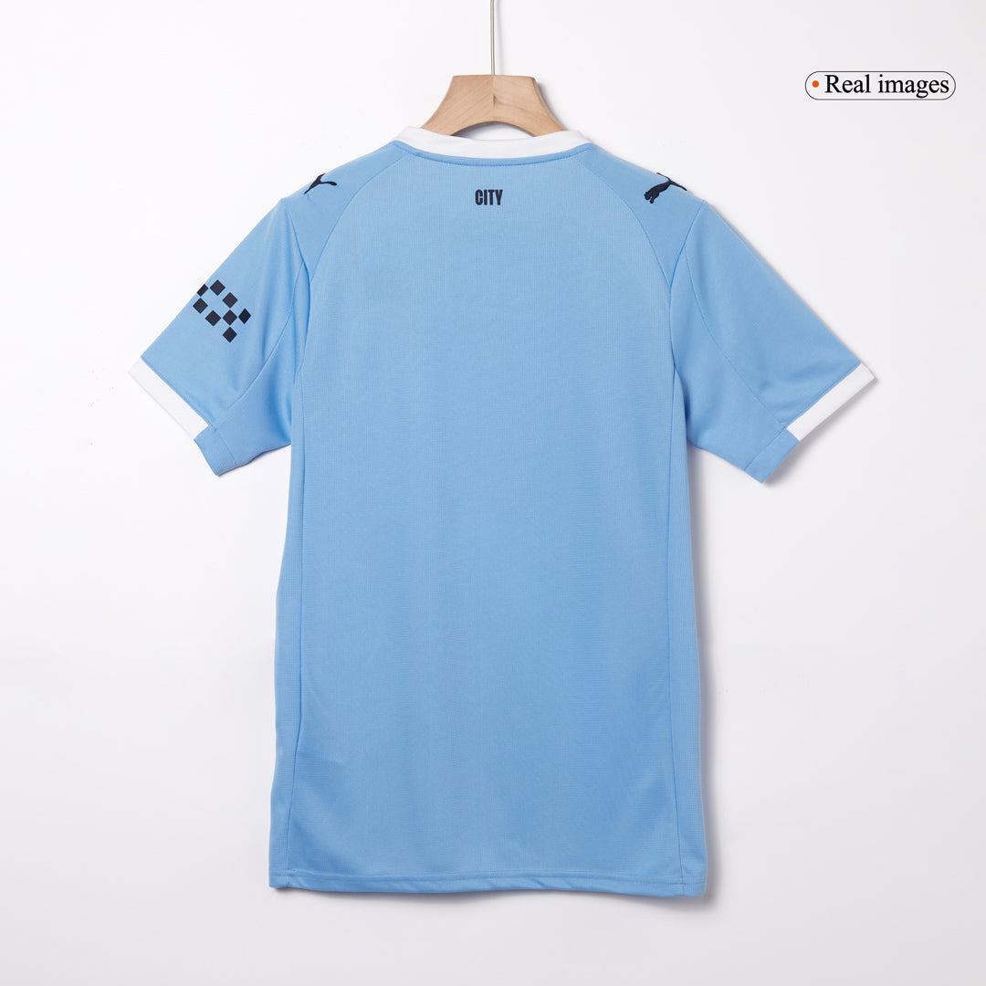 Camiseta de fútbol local del Manchester City FODEN #47 2025/26 Azul
