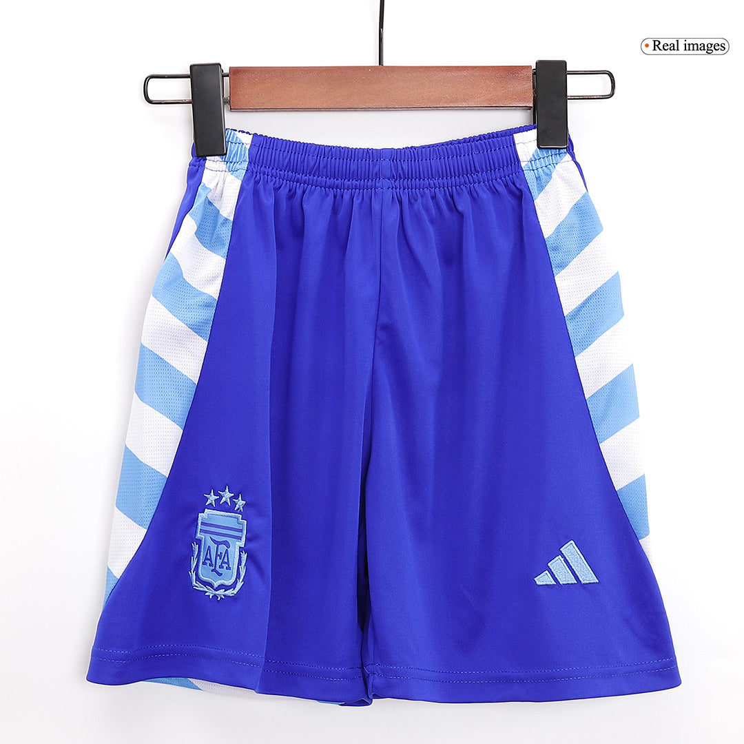 Kit de camiseta de visitante de Argentina para niños (camiseta, pantalón corto y medias) 2024