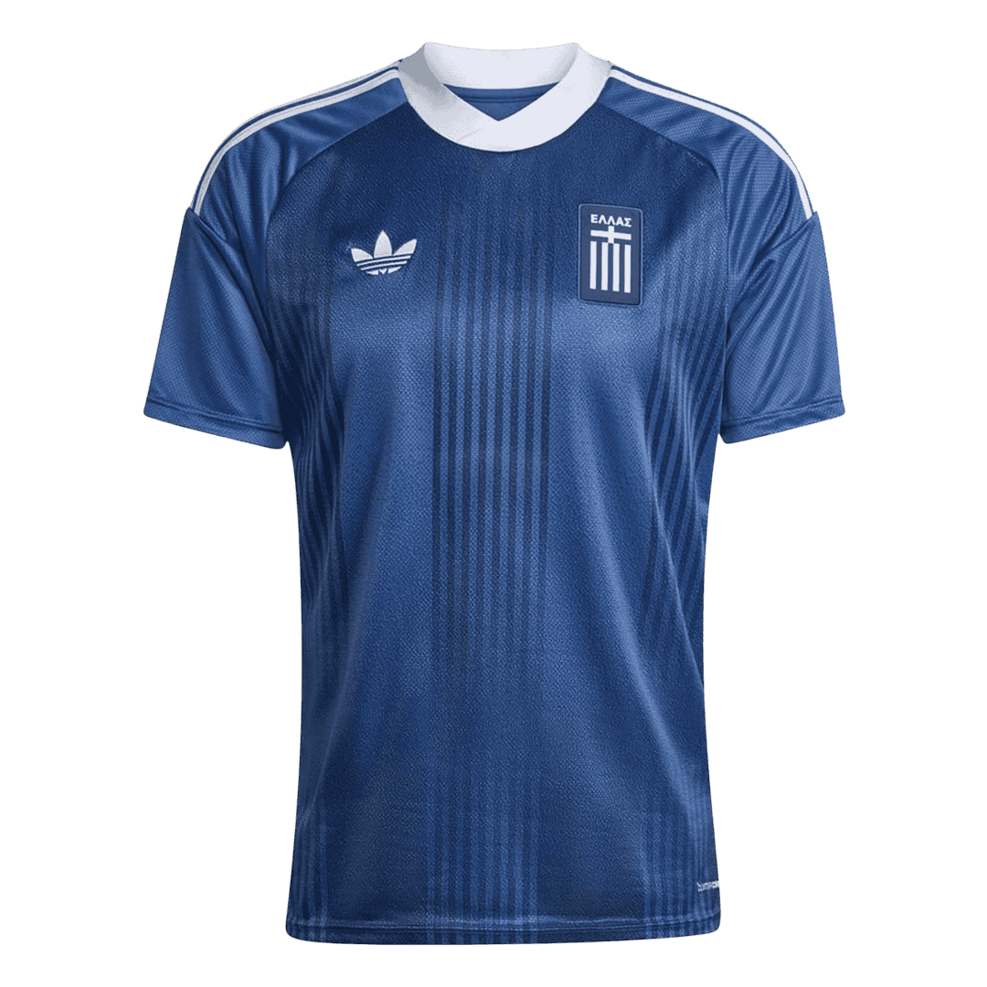 Camiseta de visitante de Grecia para el Mundial 2026, color azul.