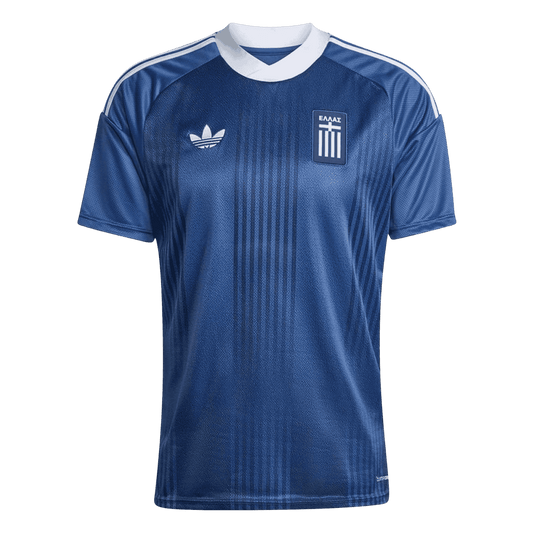 Camiseta de visitante de Grecia para el Mundial 2026, color azul.