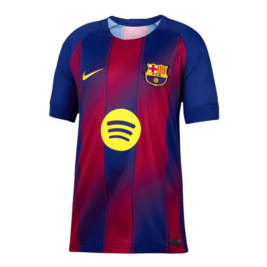 Camiseta de fútbol local del Barcelona ROONY #19 2025/26, roja y azul