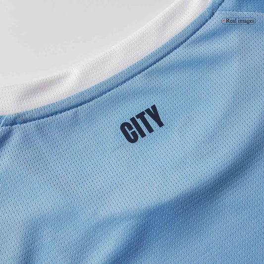Camiseta de fútbol local del Manchester City HAALAND #9 2025/26 Azul