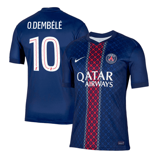 Camiseta de fútbol O.DEMBÉLÉ #10 PSG Primera equipación 2025/26 Azul marino