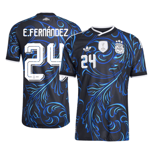Auténtica camiseta de visitante de E. FERNÁNDEZ #24 de Argentina 2026