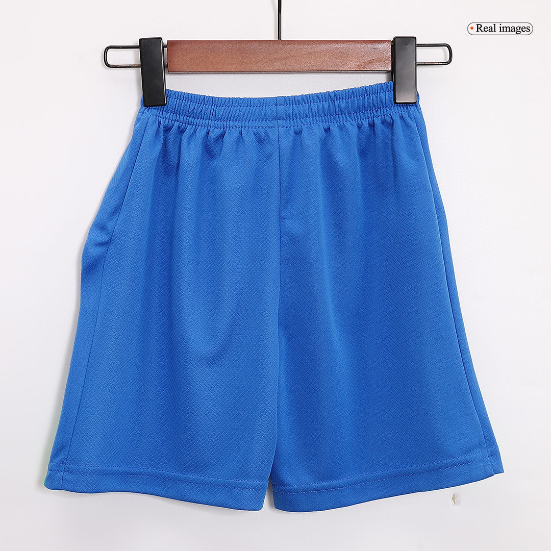 Kit de fútbol local de Brasil para niños (camiseta, pantalón corto y medias) Copa América 2024