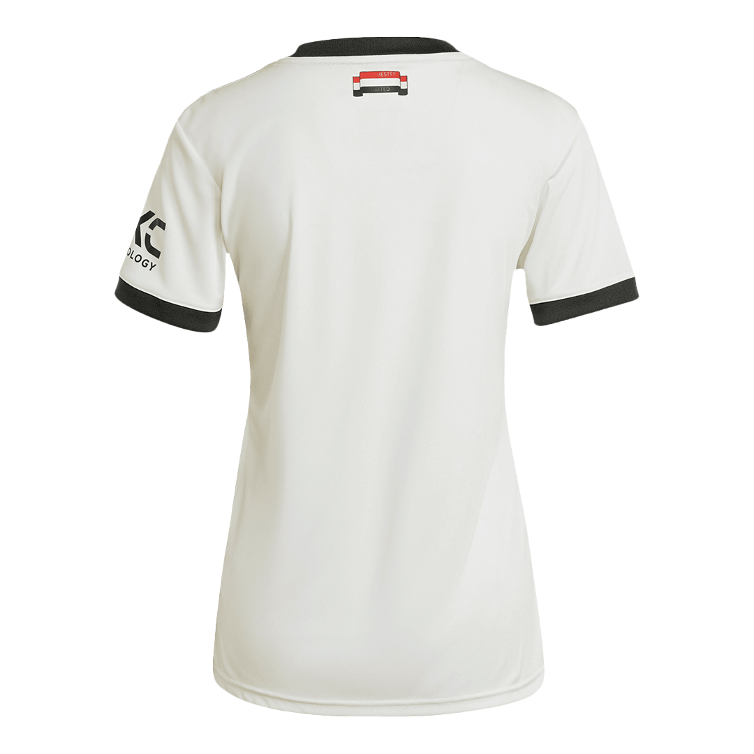 Camiseta de fútbol visitante del Manchester United para mujer 2024/25