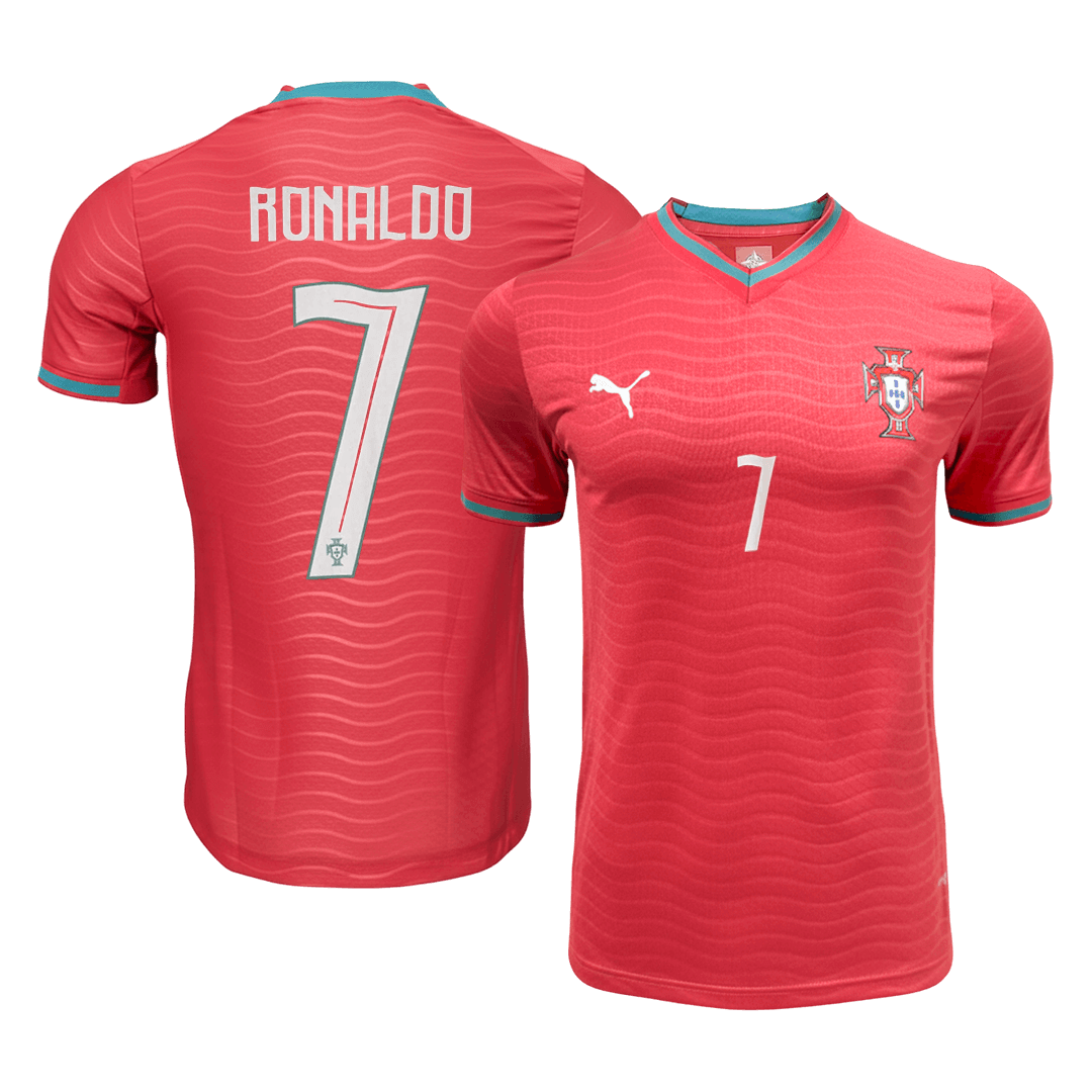 Camiseta de fútbol local auténtica de Ronaldo #7 de Portugal 2026