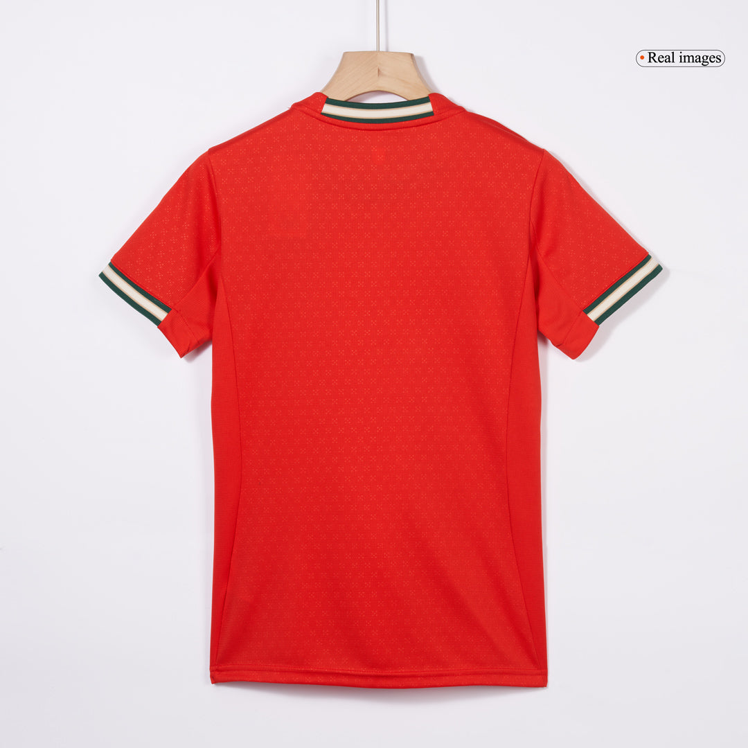 Camiseta de fútbol local de Portugal RONALDO #7 para mujer 2025, roja