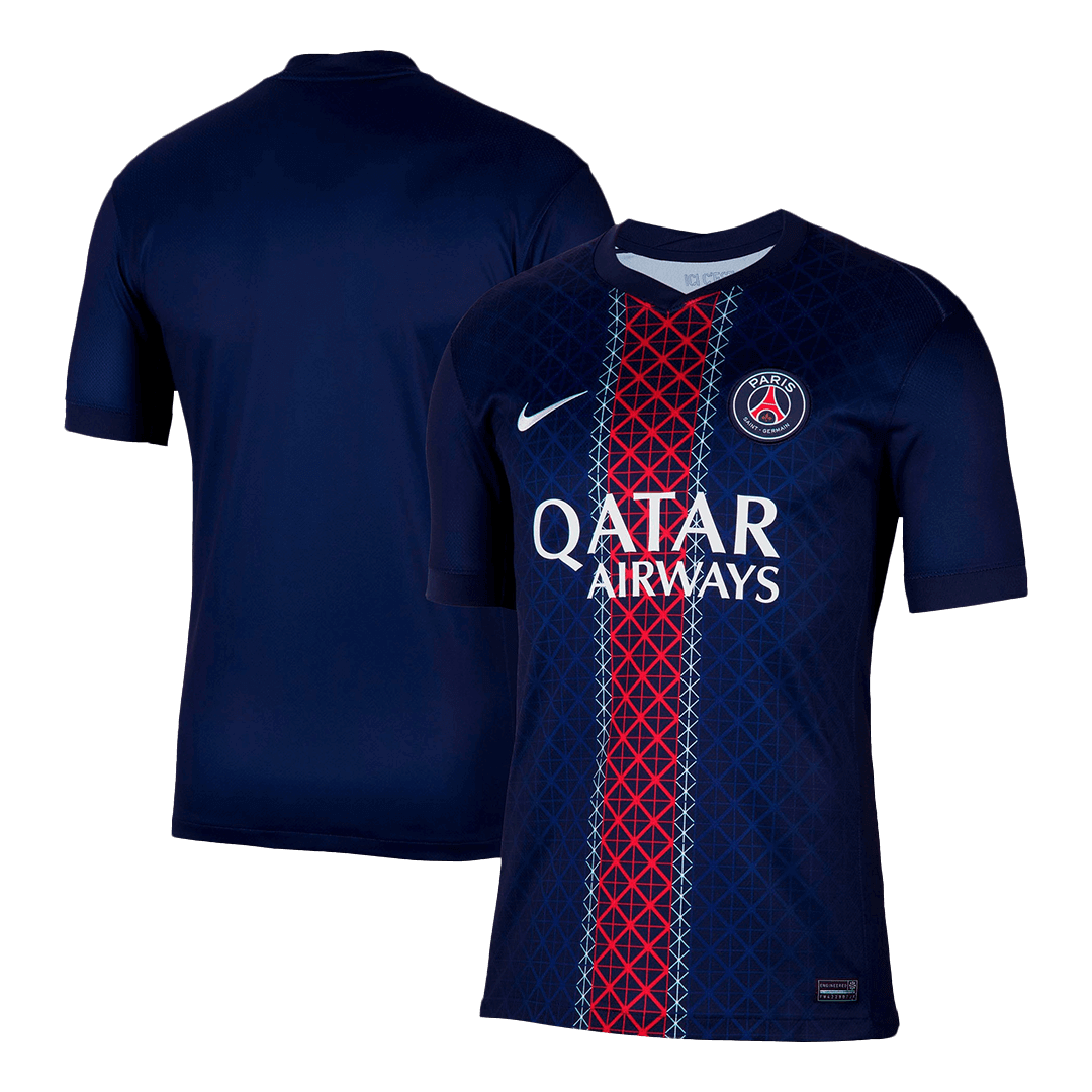 Camiseta de fútbol local del PSG 2025/26 azul marino