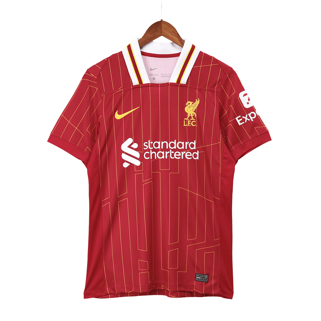 Camiseta de fútbol local del Liverpool roja - CAMPEONES 24/25