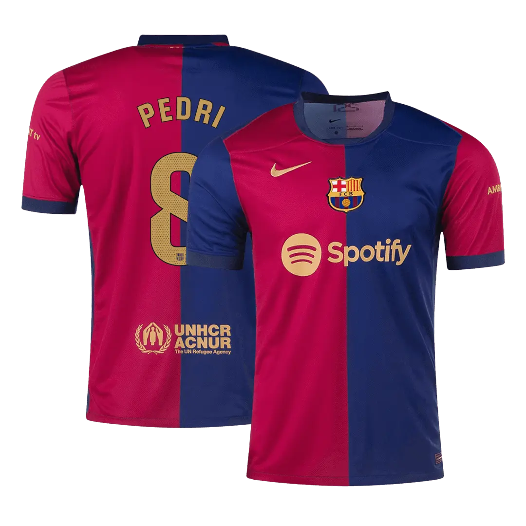 Camiseta de fútbol local del Barcelona PEDRI #8 2024/25