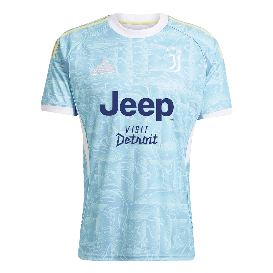 Camiseta de fútbol visitante de la Juventus 2025/26 azul