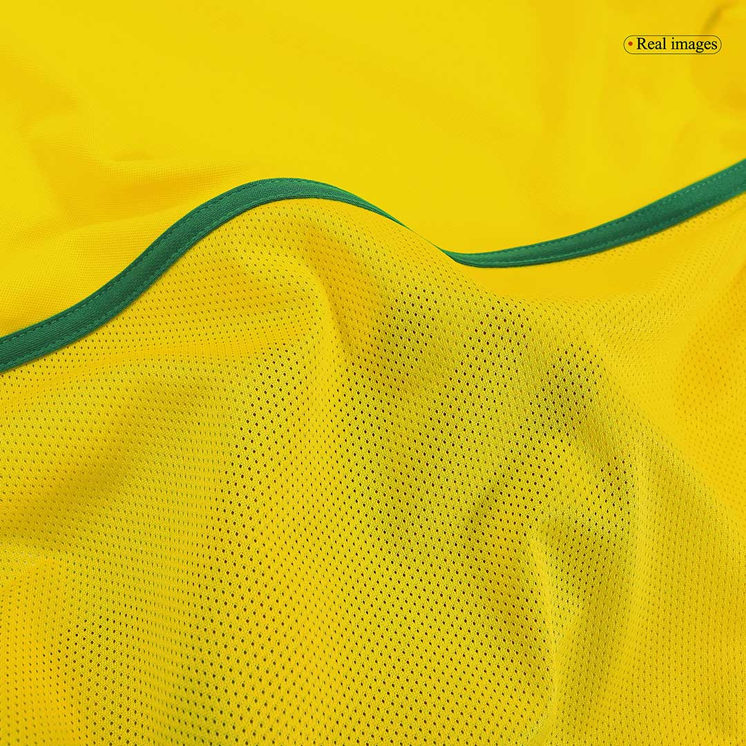 Camiseta retro de fútbol local de Brasil RONALDO #9 2002/03