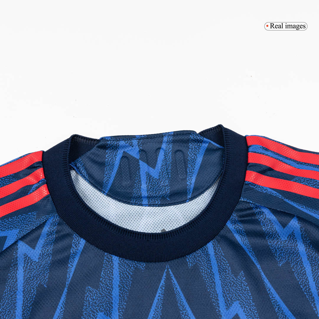 Camiseta de fútbol visitante auténtica del Arsenal ØDEGAARD #8 2025/26 Azul