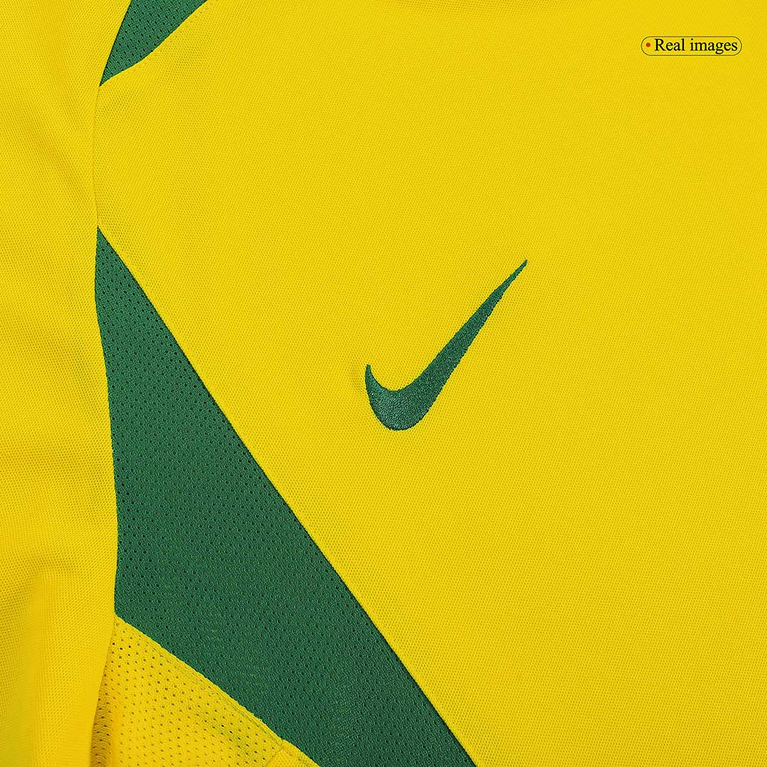 Camiseta retro de fútbol local de Brasil RONALDO #9 2002/03