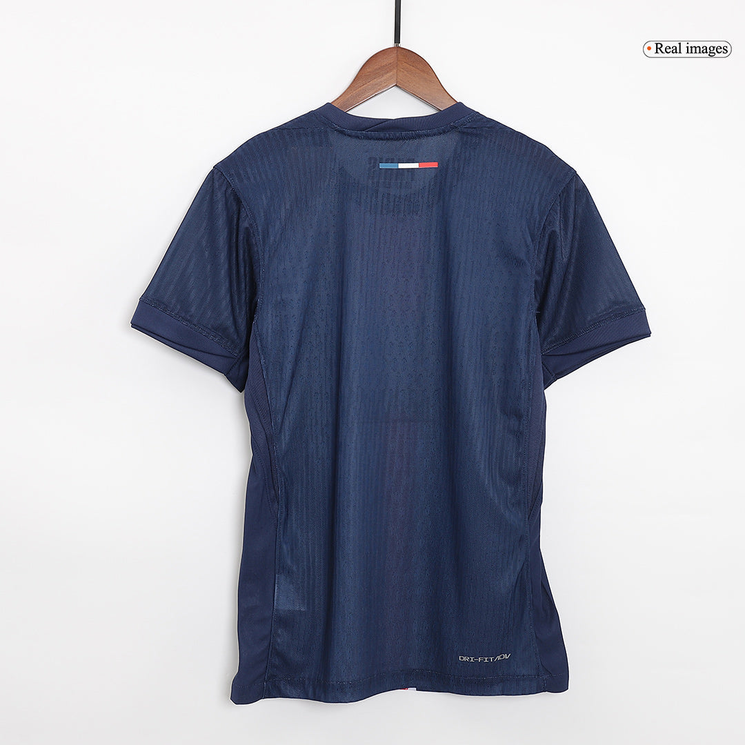 Camiseta de fútbol local auténtica BARCOLA #29 del PSG 2024/25, azul marino - UCL