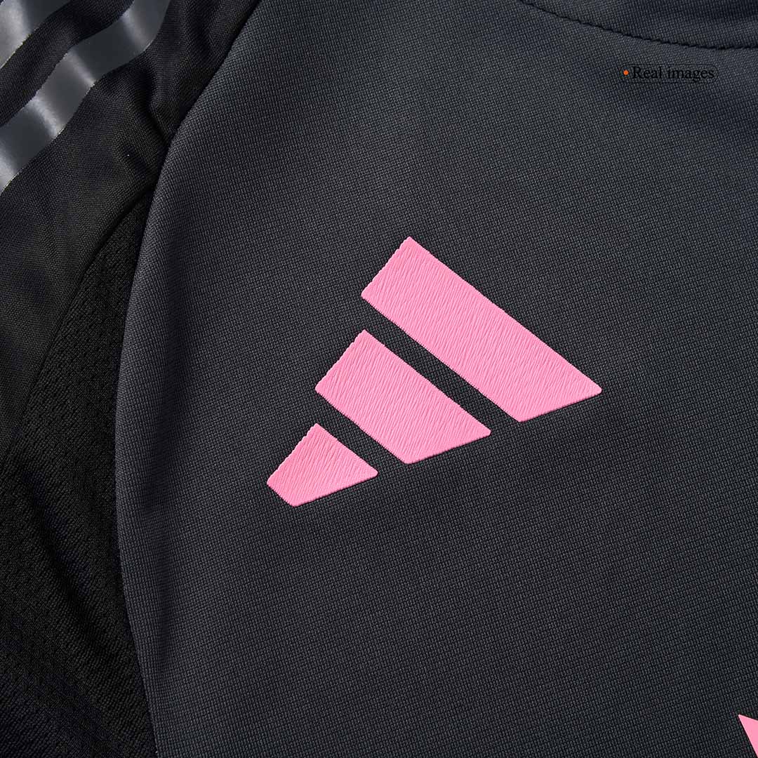 Camiseta de fútbol de visitante auténtica DE PAUL #7 del Inter Miami CF 2025, negra y gris