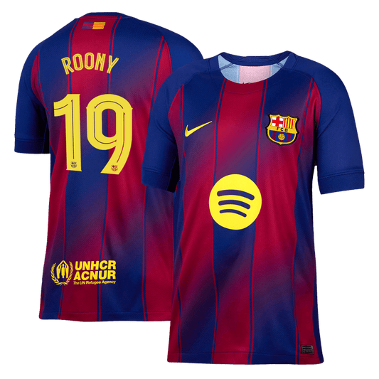 Camiseta de fútbol local del Barcelona ROONY #19 2025/26 —UCL