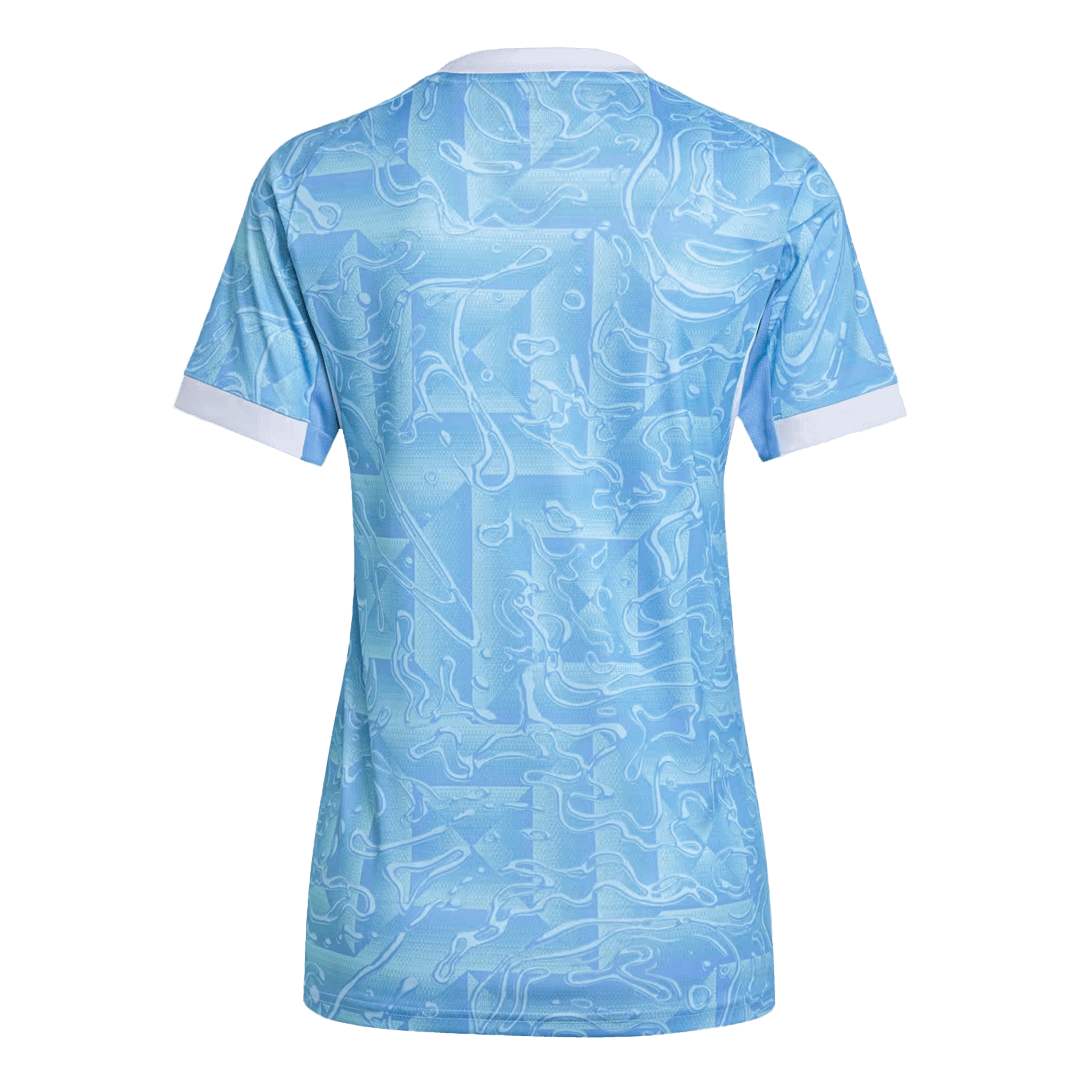Camiseta de fútbol visitante de la Juventus para mujer 2025/26, azul