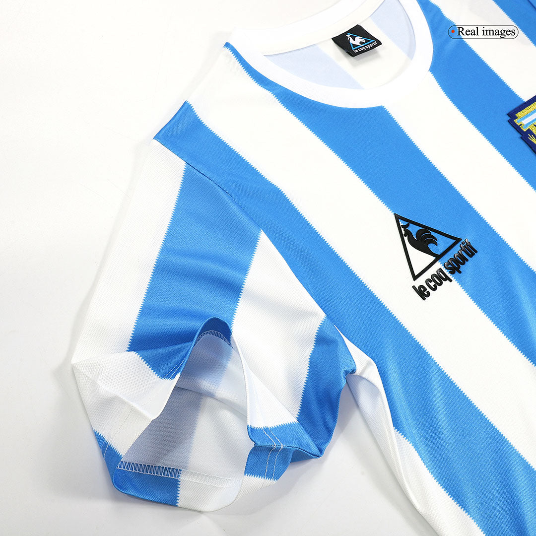 Camiseta retro de fútbol local de Argentina de 1986