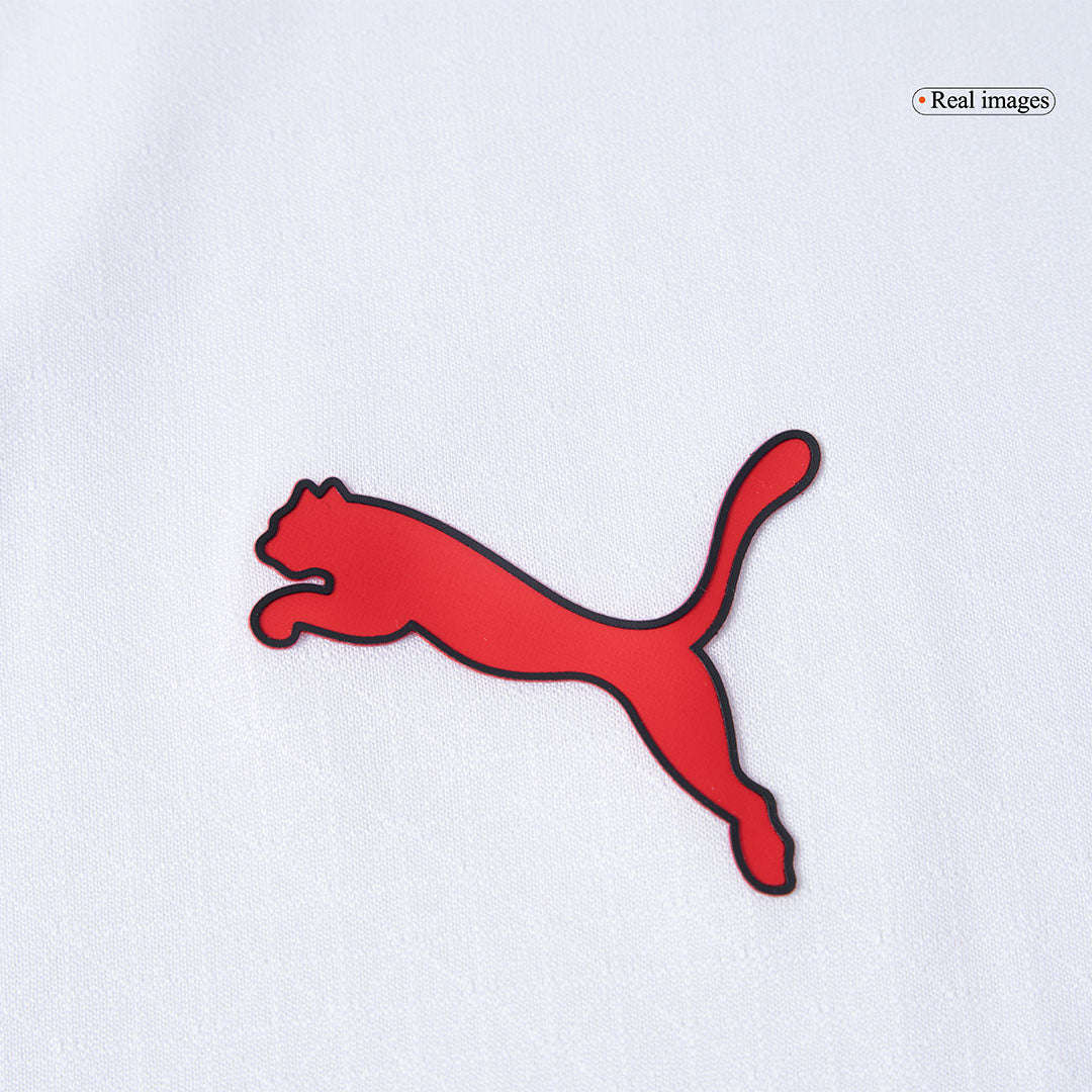 Camiseta de fútbol visitante auténtica del AC Milan 2025/26 blanca