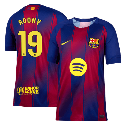 Camiseta de fútbol local del Barcelona ROONY #19 2025/26