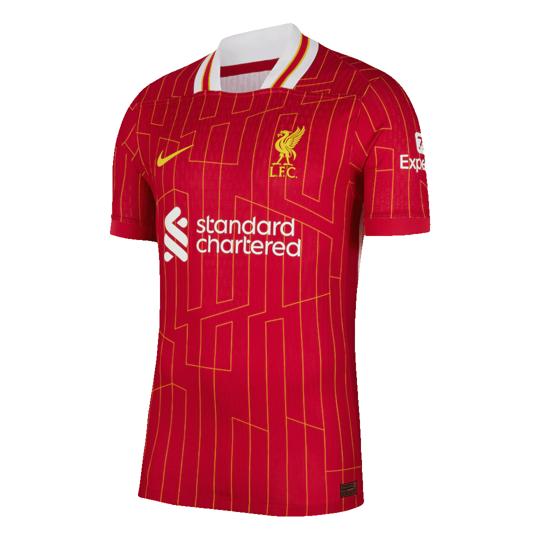 Camiseta de fútbol local del Liverpool CHAMPIONS #20 2024/25, color rojo