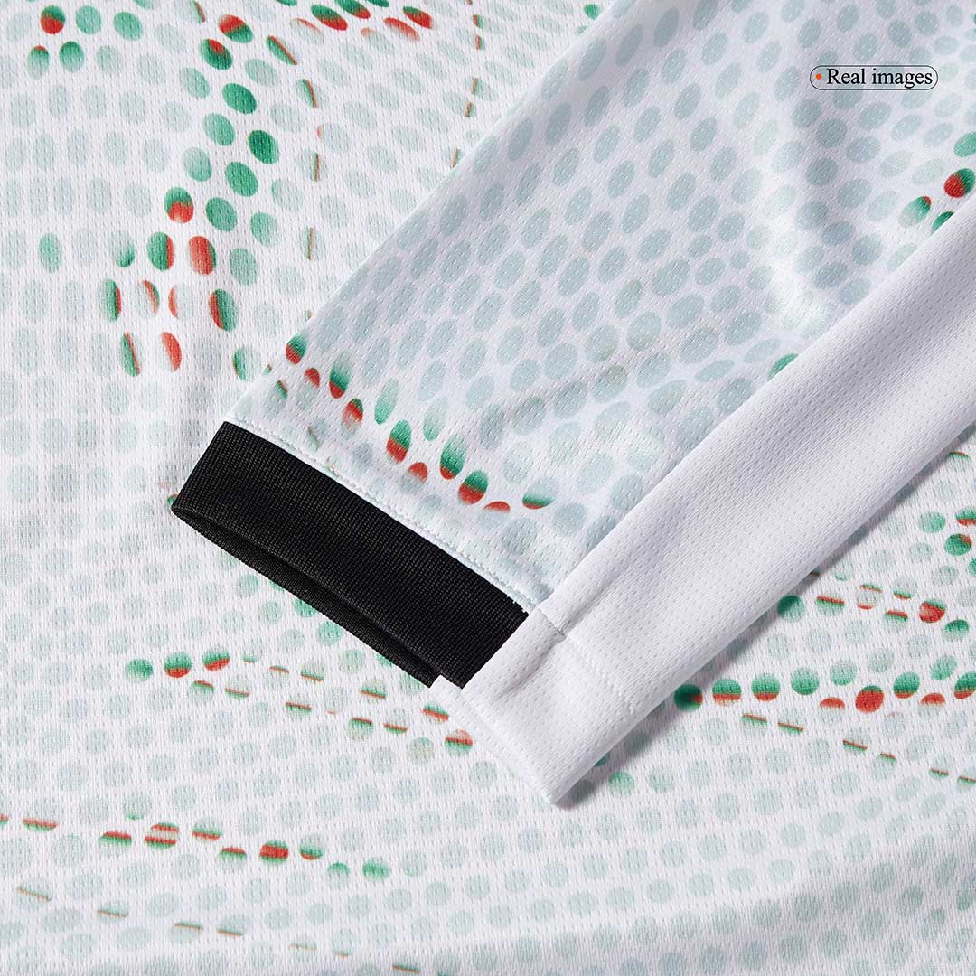 Camiseta de fútbol de manga larga de visitante de Portugal 2025, blanca