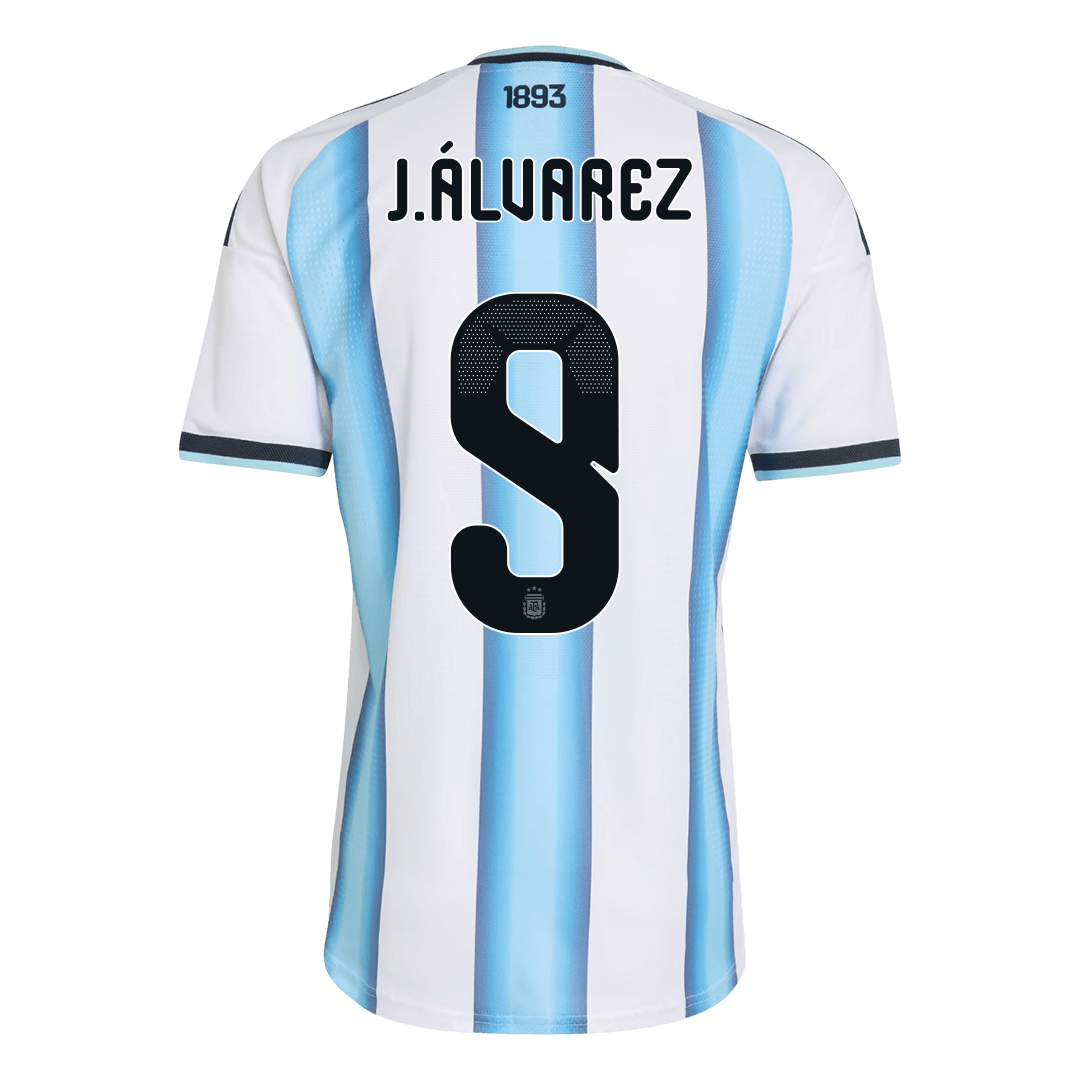 Camiseta de fútbol local auténtica de J.ÁLVAREZ #9 Argentina 2026