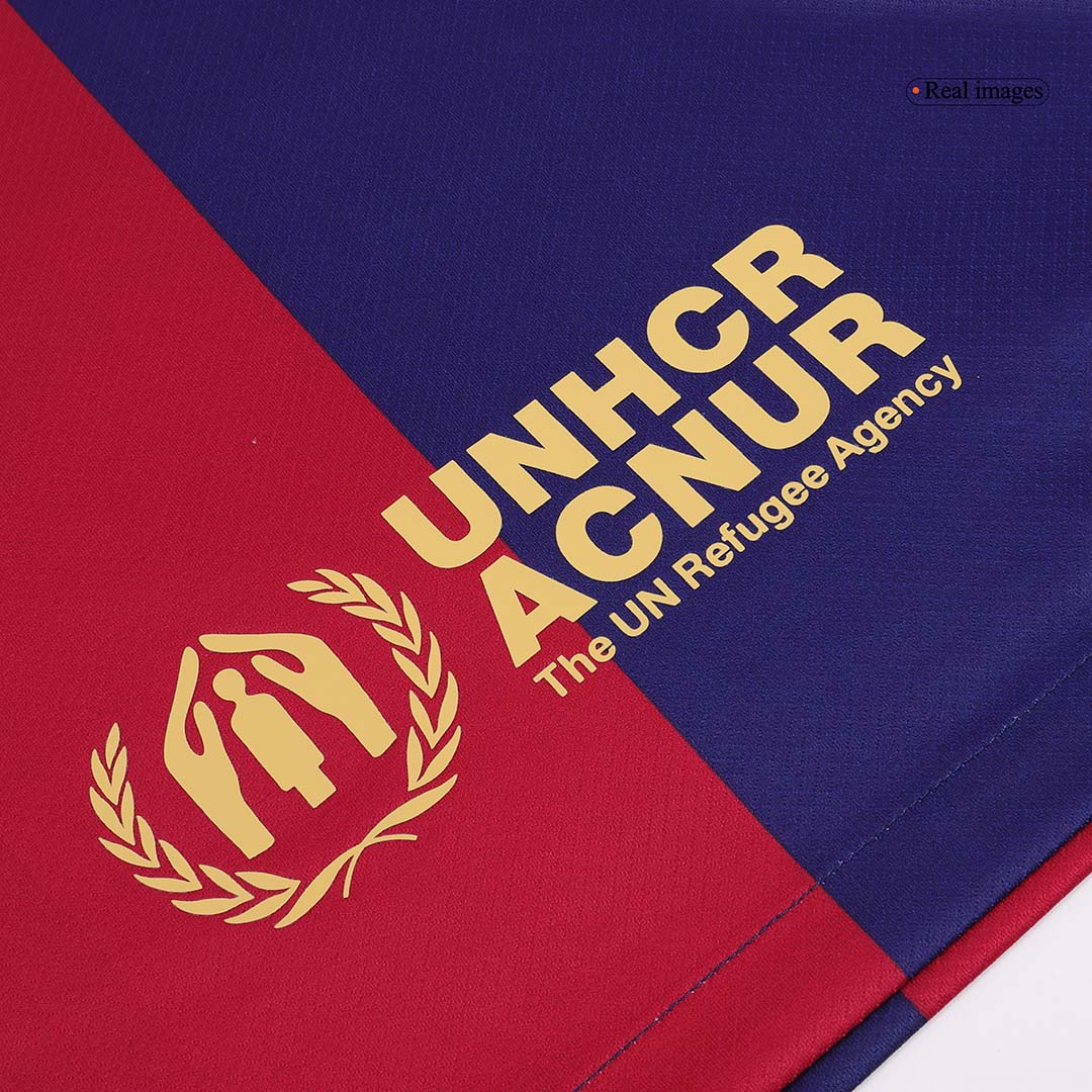 Camiseta de fútbol local del Barcelona LAMINE YAMAL #19 2024/25 - Logotipo de Spotify sin texto