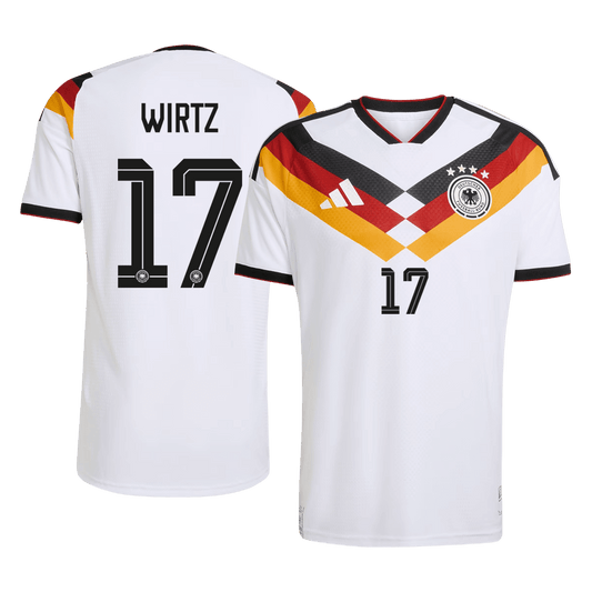 Camiseta de fútbol local auténtica de WIRTZ #17 de Alemania 2026
