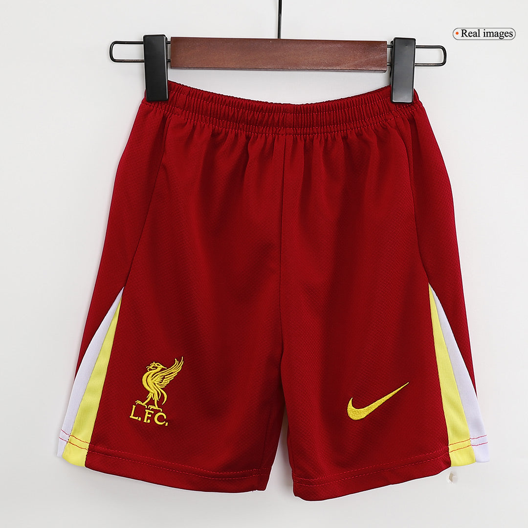 Kit infantil de local del Liverpool 2024/25 (camiseta y pantalón corto)