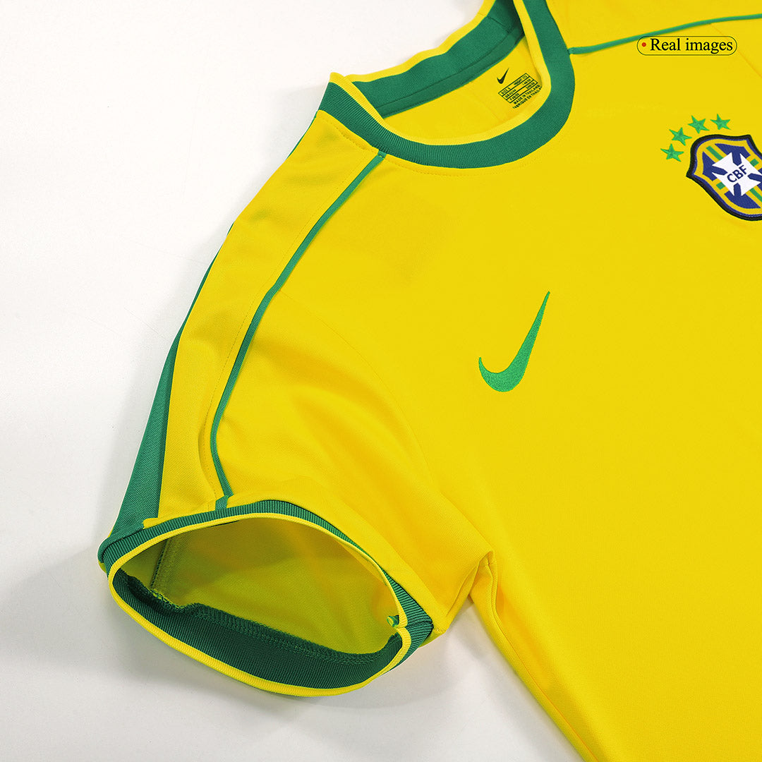 Camiseta retro de fútbol local de Brasil RIVALDO #10 1998 - Copa Mundial