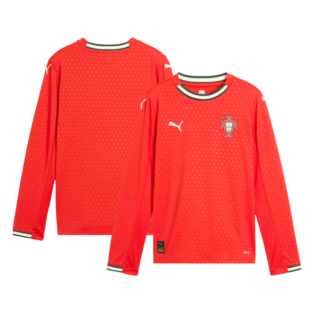 Camiseta de fútbol de manga larga de Portugal 2025 (rojo)