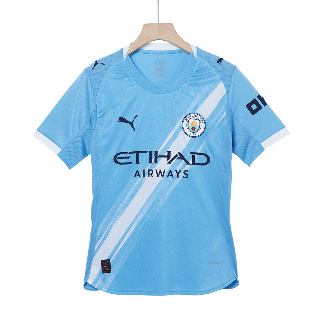 Camiseta de fútbol local auténtica RODRIGO #16 del Manchester City 2025/26, azul - Mundial de Clubes