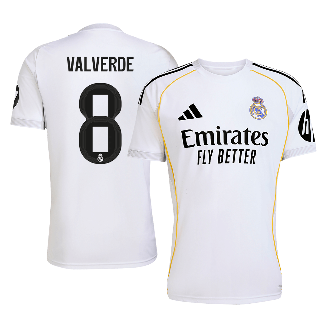 Camiseta de fútbol local del Real Madrid VALVERDE #8 2025/26