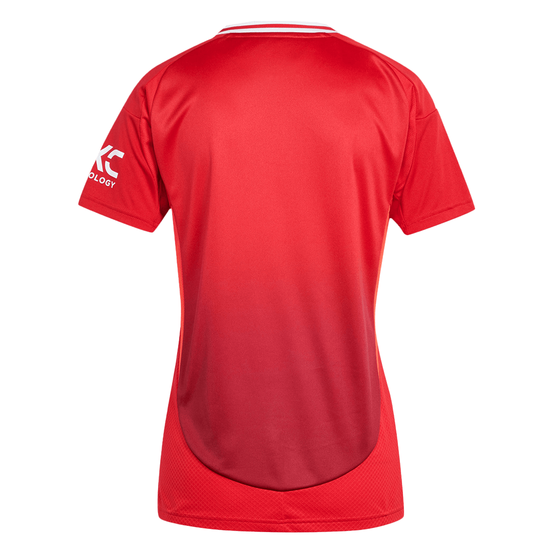 Camiseta de fútbol local del Manchester United para mujer 2024/25