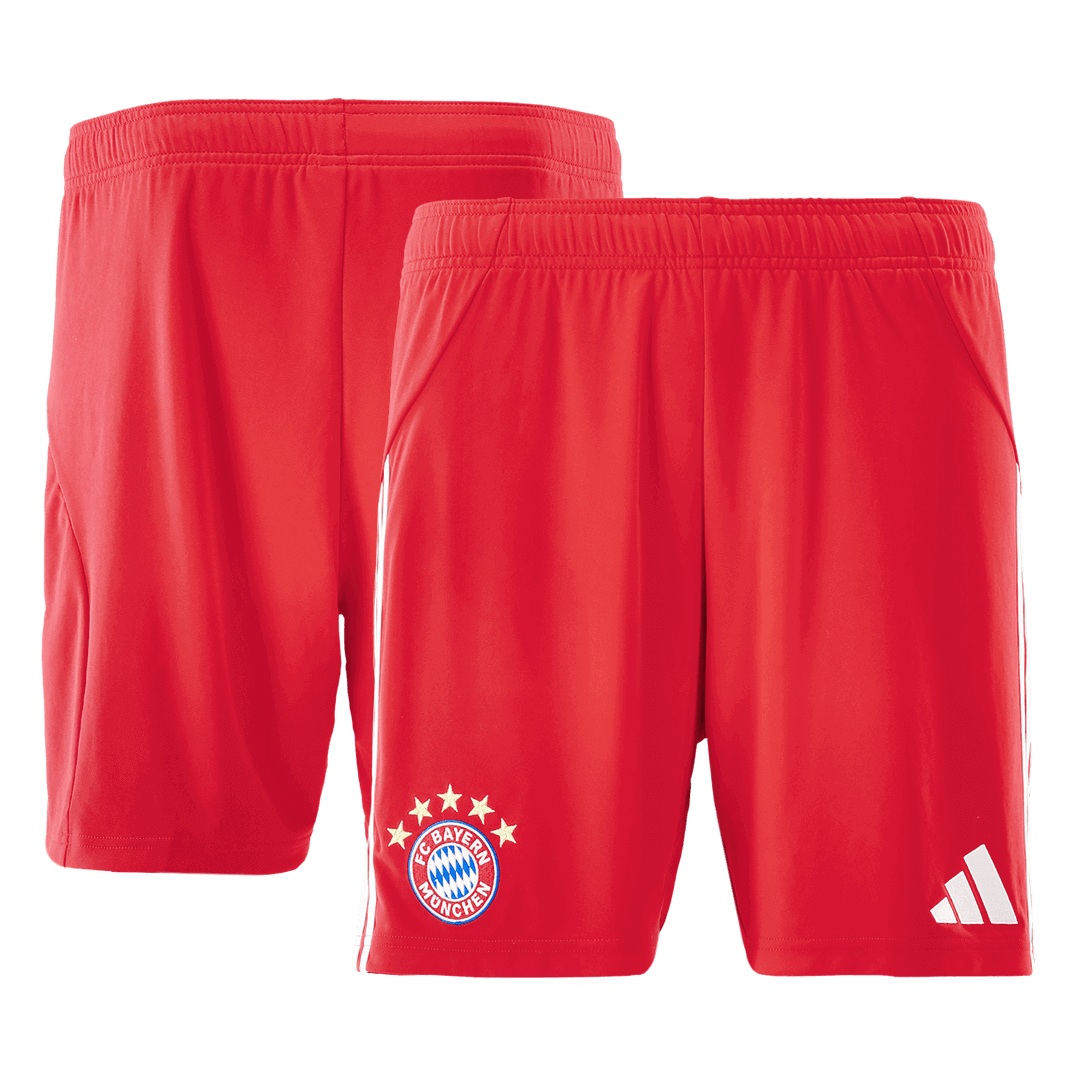 Pantalón corto de fútbol local del Bayern Múnich 25/26 rojo