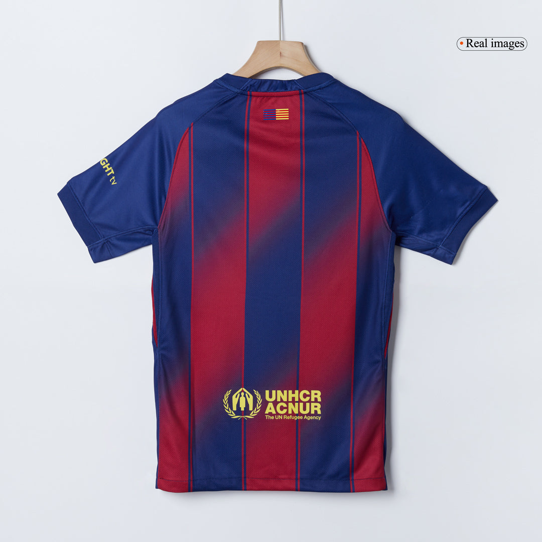 Camiseta de fútbol local CUBARSÍ #2 del Barcelona 2025/26 roja y azul - UCL