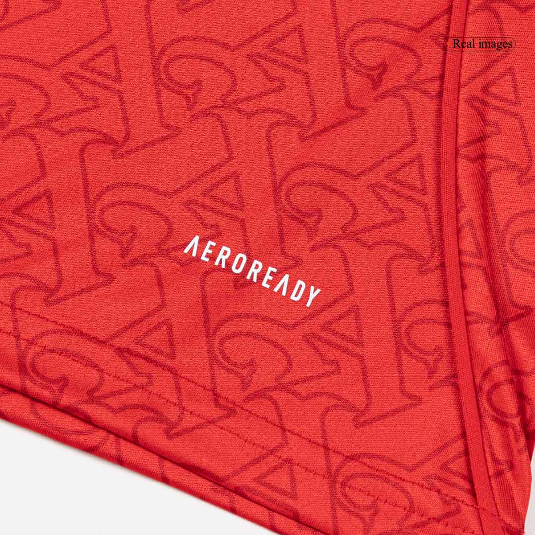 Kit de fútbol local del Arsenal (Kit y pantalón corto) 2025/26, roja