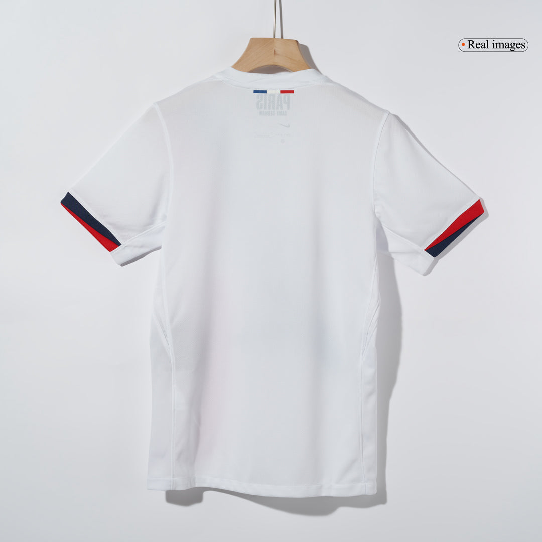 Camiseta de visitante KVARATSKHELIA #7 del PSG 2024/25, blanca - UCL