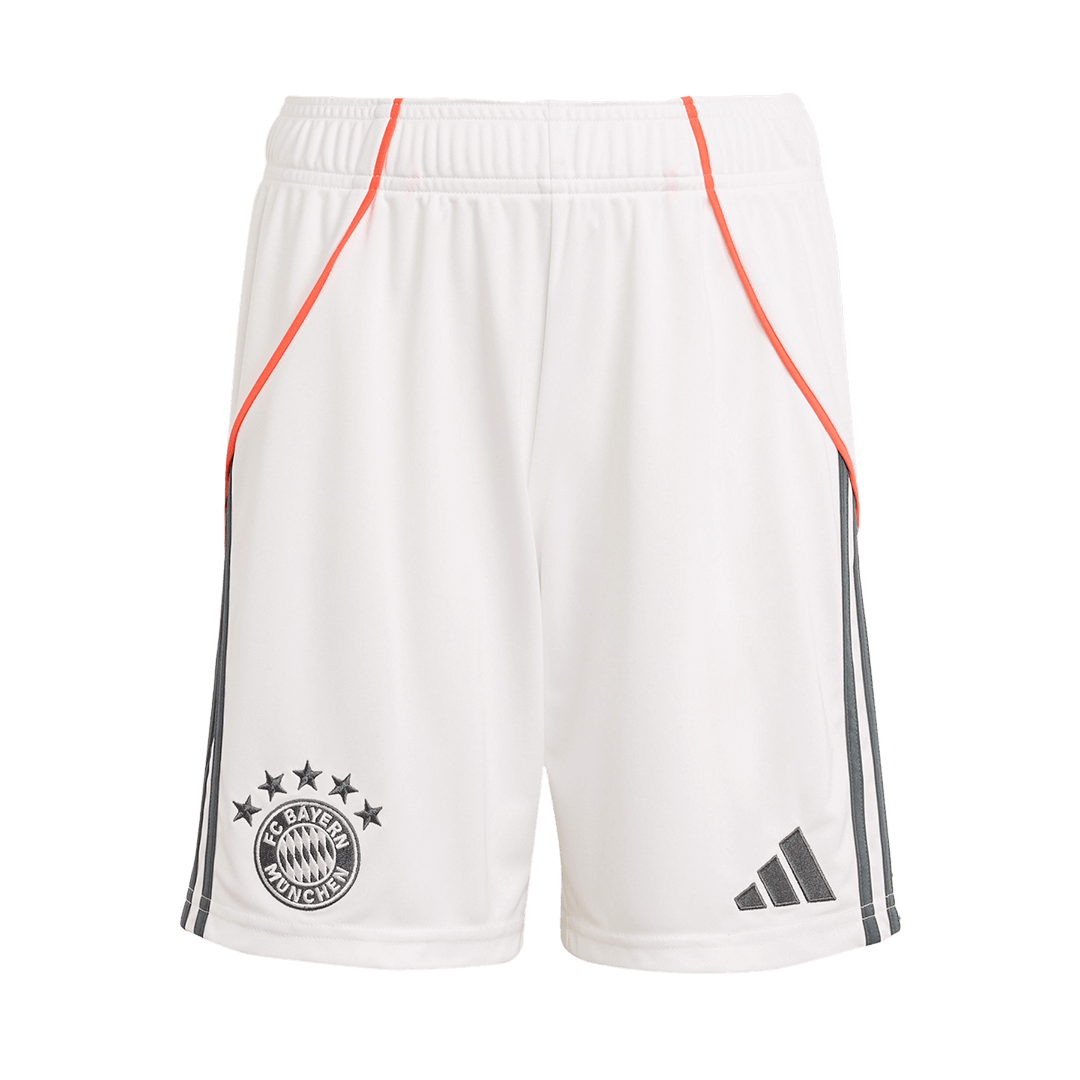 Kit de visitante del Bayern Múnich (Kit y pantalón corto) 2025/26, color blanco