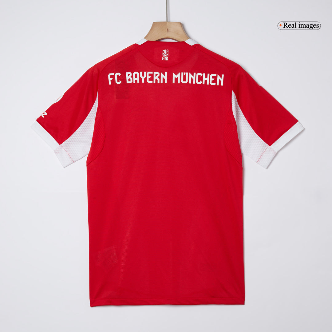 Camiseta de fútbol local auténtica del Bayern Múnich Luis Díaz #14 2025/26, roja