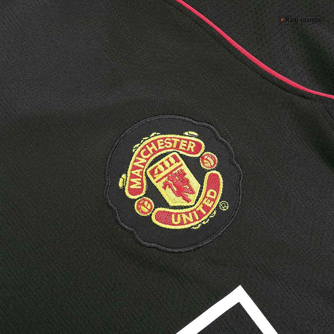 Camiseta de fútbol retro de manga larga de visitante del Manchester United ROONEY #10 2007/08