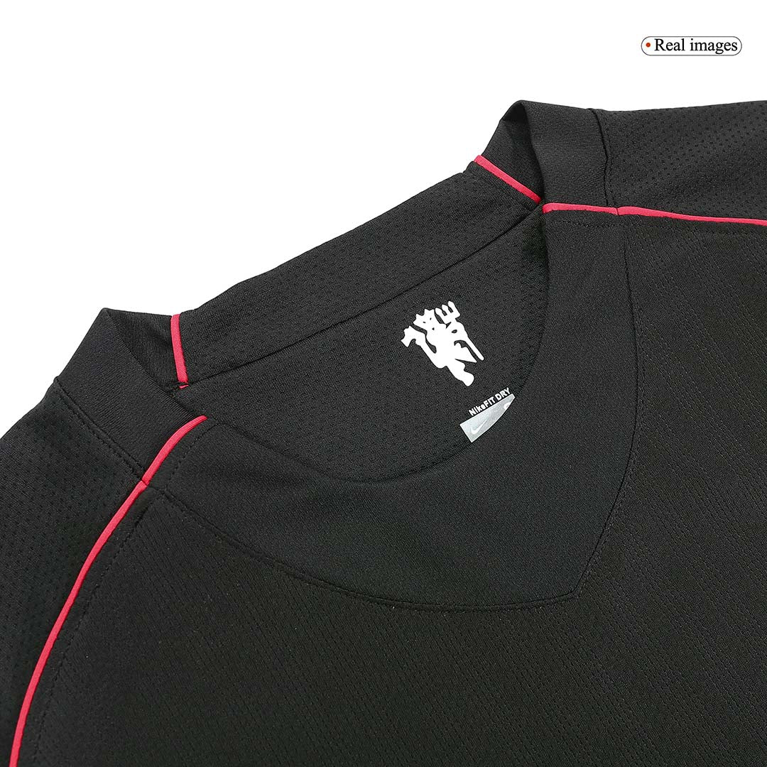 Camiseta de fútbol retro de manga larga de visitante del Manchester United SCHOLES #18 2007/08