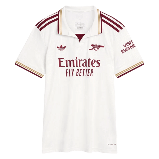 Camiseta de fútbol visitante del Arsenal para mujer 2025/26