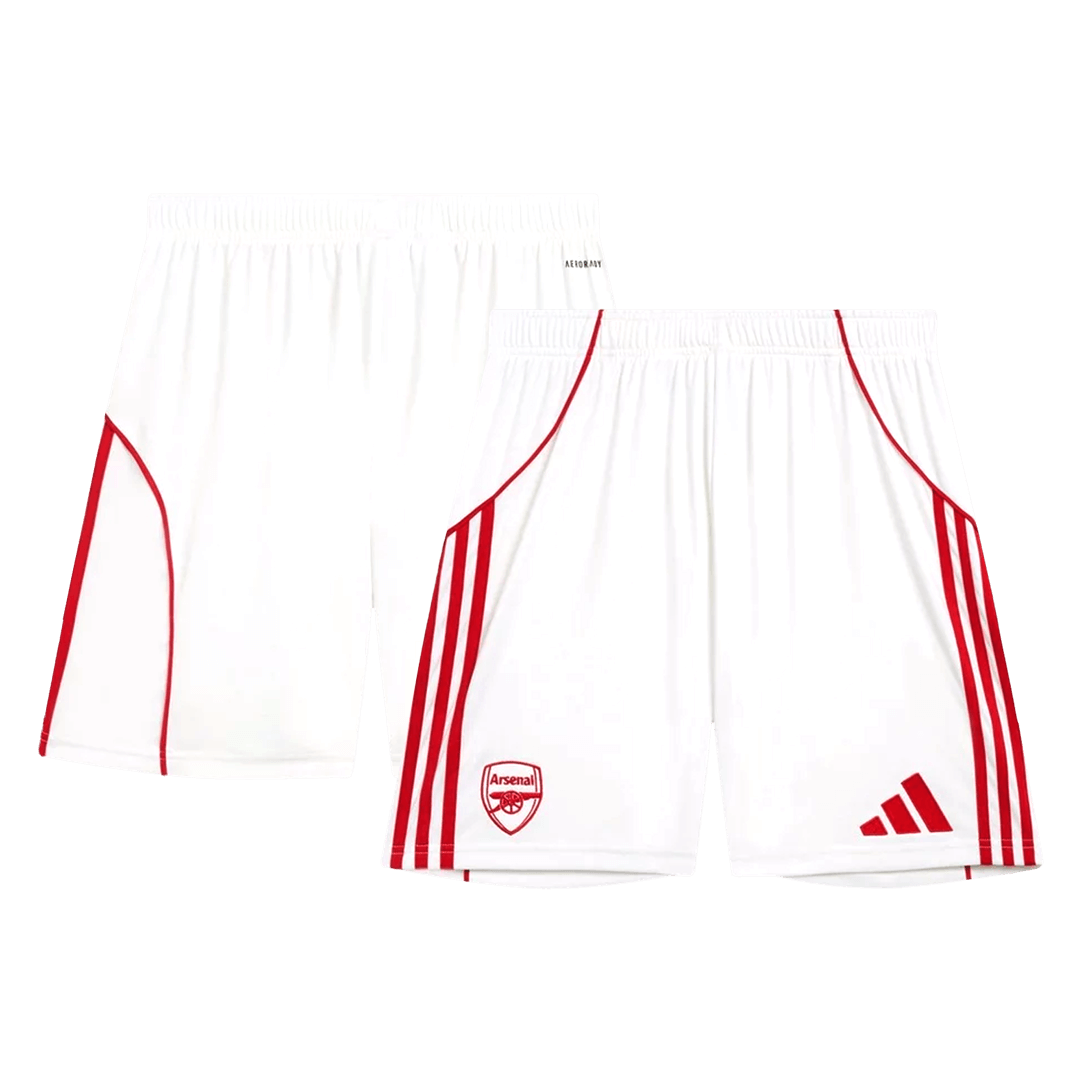 Kit de fútbol local del Arsenal (Kit y pantalón corto) 2025/26, roja