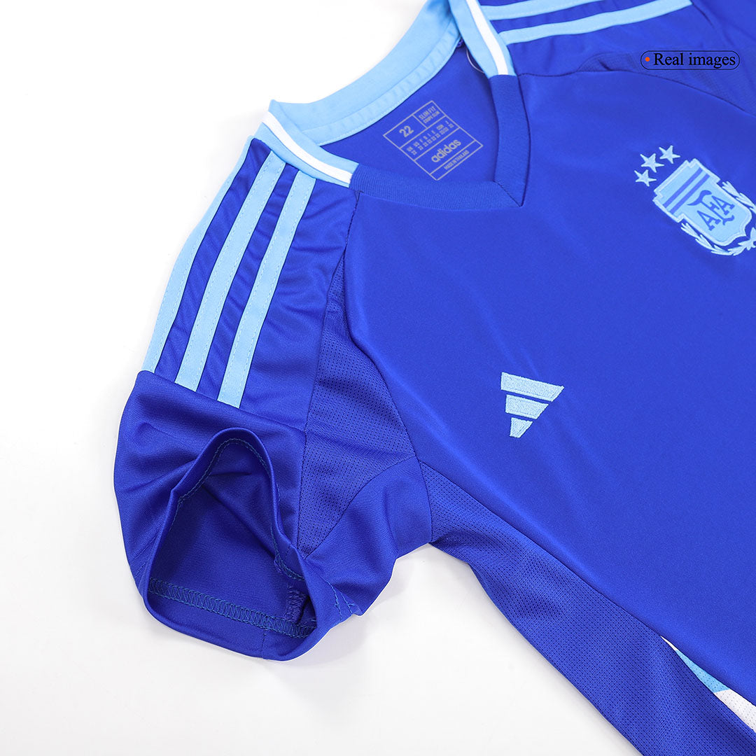Kit de visitante de Argentina para niños (Kit y pantalón corto) Copa América 2024