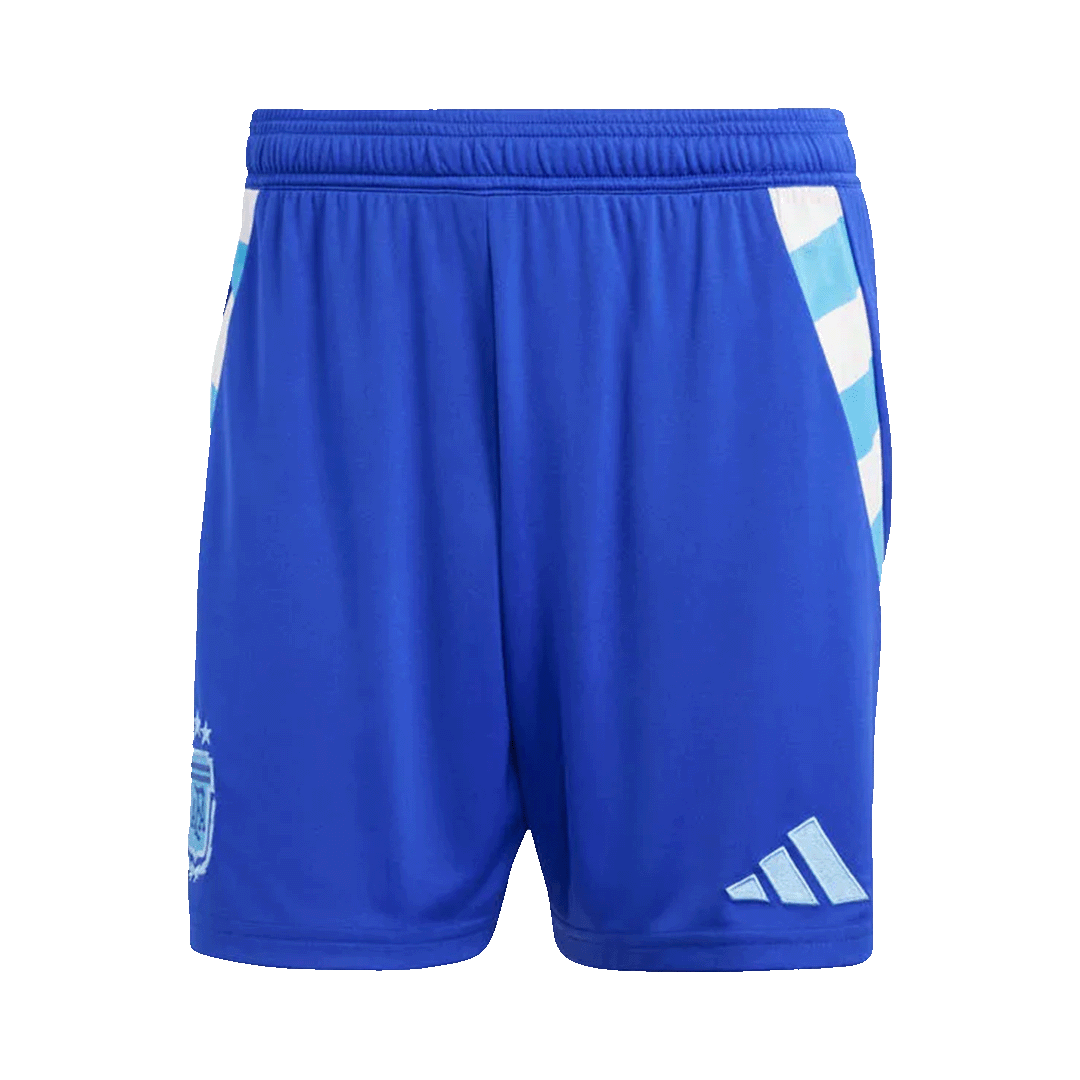 Kit de camiseta de fútbol visitante de Argentina para hombre (camiseta + pantalones cortos) 2024